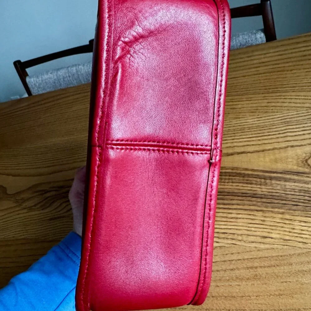 Coach Red Leather Crossbody Bag - Picture 9 of 16